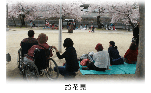 お花見 | 精神科デイケアあおぞら